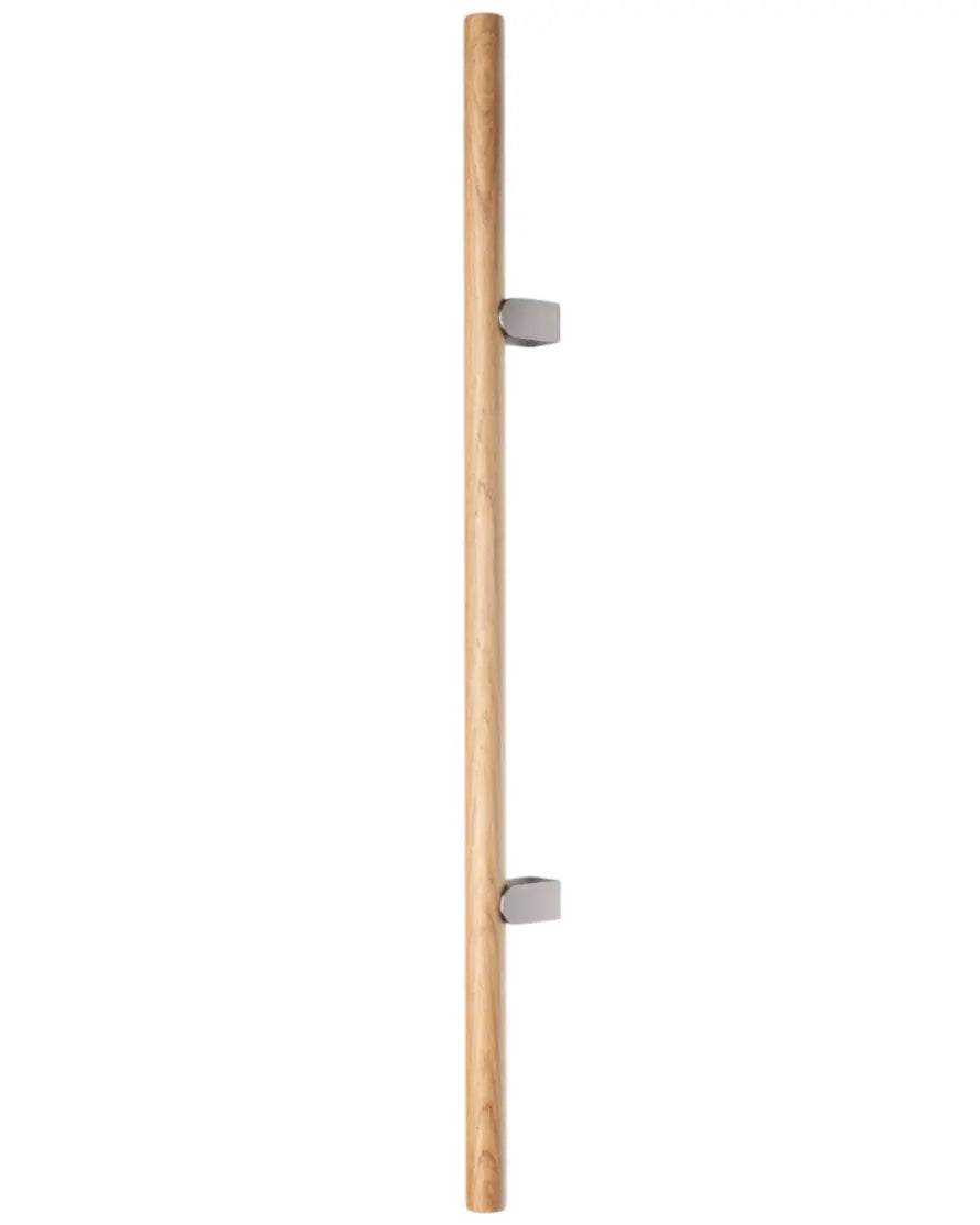 Mâner spațial Viefe Kumo Wood Big, stejar și oțel inoxidabil, 1010 mm (interax 640 mm)