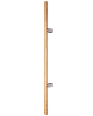 Mâner spațial Viefe Kumo Wood Big, stejar și oțel inoxidabil, 1010 mm (interax 640 mm)