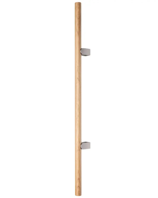 Mâner spațial Viefe Kumo Wood Big, stejar și oțel inoxidabil, 1010 mm (interax 640 mm)