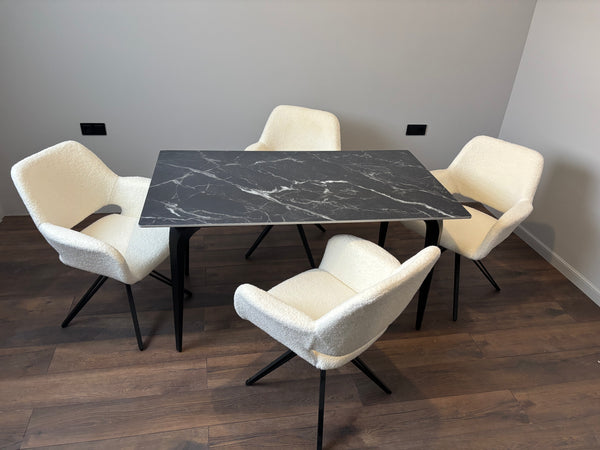 Masa dining Compact + 4 scaune Lira Lussoline