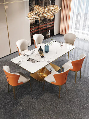 Masa dining din inox 8k cu blat din compozit DT2235 - lussoline