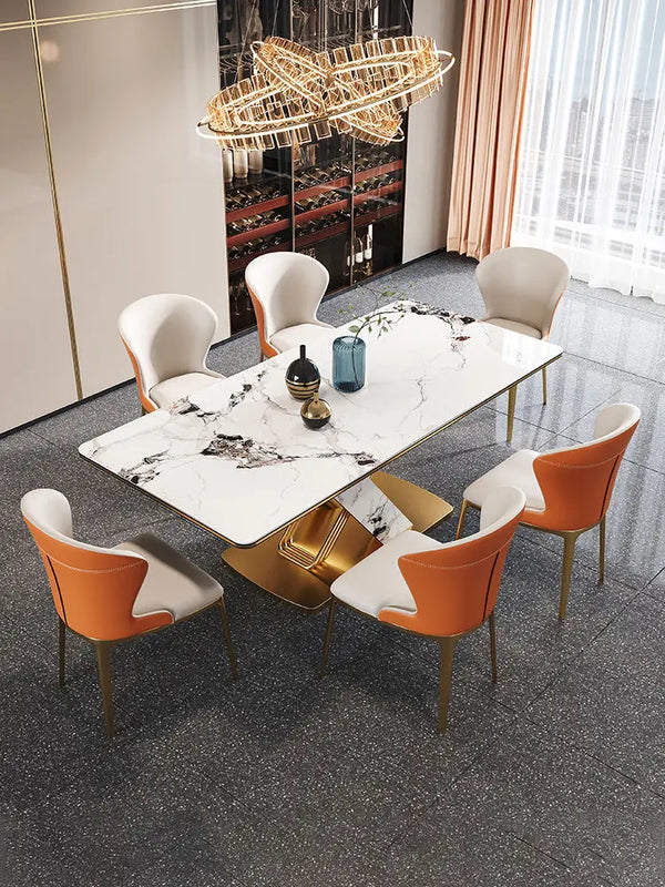 Masa dining din inox 8k cu blat din compozit DT2235 - lussoline