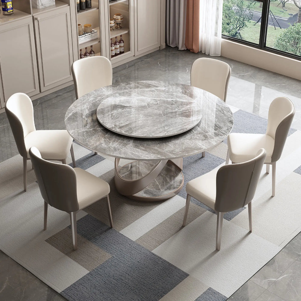 Masă dining din piatră sinterizată și inox 8k Arcadia - DT21-30 lussoline