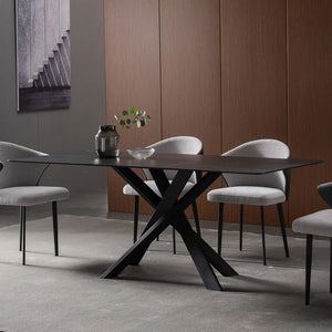 Masa dining din inox 8k cu blat din compozit DT2131 - lussoline