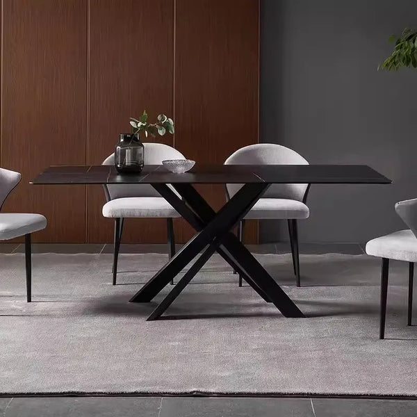 Masa dining din inox 8k cu blat din compozit DT2131 - lussoline