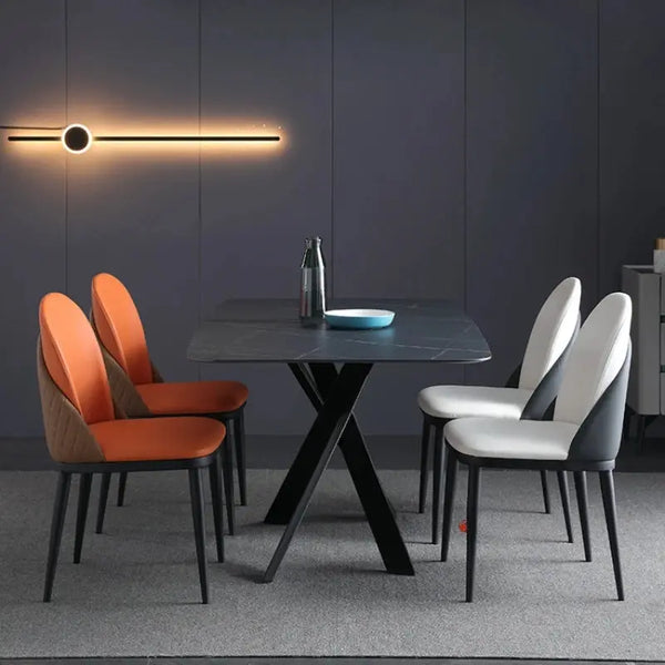 Masa dining din inox 8k cu blat din compozit DT2131 - lussoline