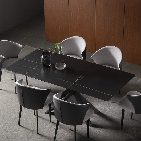 Masa dining din inox 8k cu blat din compozit DT2131 - lussoline