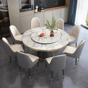 Masa dining din inox 8k cu blat din compozit DT2115 - lussoline