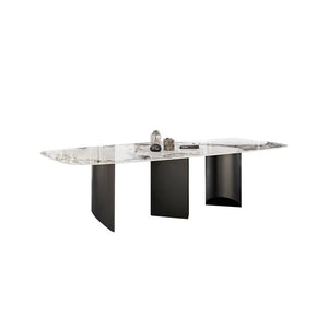 Masa dining din inox 8k cu blat din compozit DT2142 - lussoline
