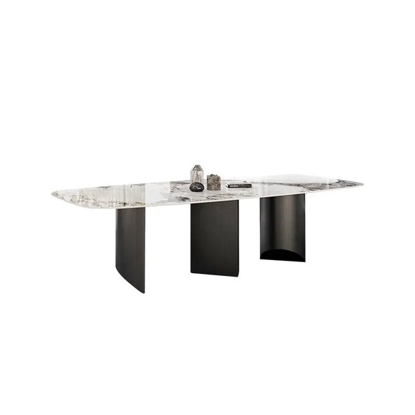 Masa dining din inox 8k cu blat din compozit DT2142 - lussoline