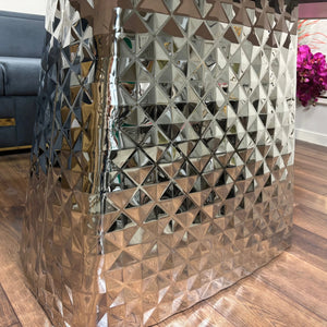 Masa dining din piatra sinterizata, lemn si inox Kallisto - KM182 Lussoline