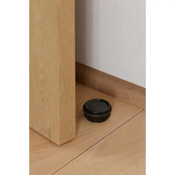 Opritor de ușă Viefe Boto, negru periat, 60 × 29 mm - imagine 2