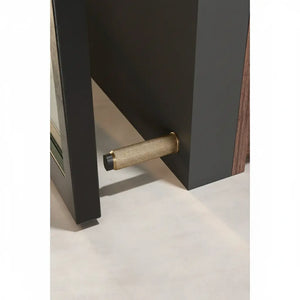 Opritor de ușă Viefe Brooklyn Wall, alamă cava periată, 28 × 103 mm - imagine 3