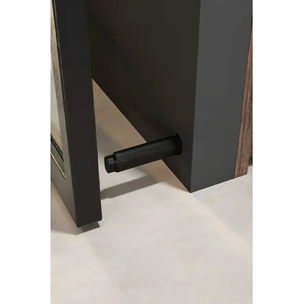 Opritor de ușă Viefe Brooklyn Wall, negru periat, 28 × 103 mm - imagine 3