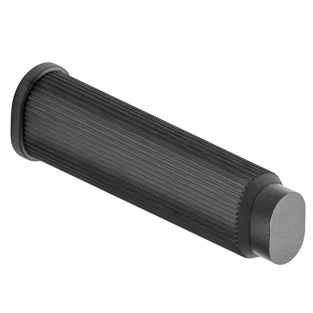 Opritor de ușă Viefe Brooklyn Wall, negru periat, 28 × 103 mm