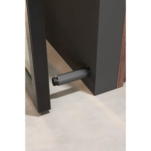 Opritor de ușă Viefe Brooklyn Wall, negru titan, 28 × 103 mm - imagine 3
