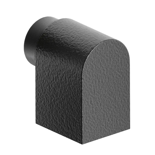 Opritor de ușă Viefe Casey, negru lava texturat și negru mat, 47 × 30 mm