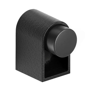 Opritor de ușă Viefe Casey, negru lava texturat și negru mat, 47 × 30 mm