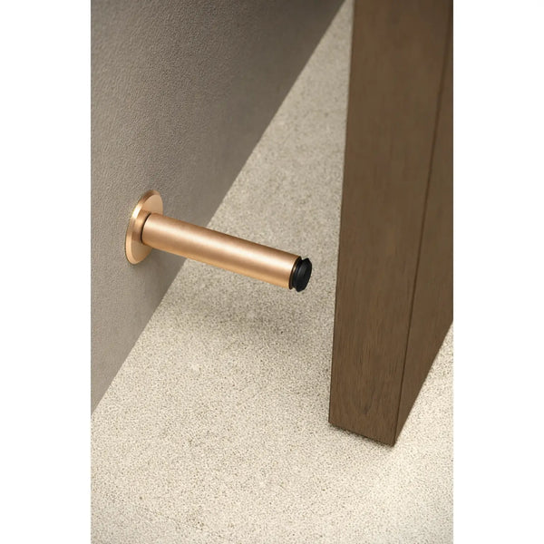 Opritor de ușă Viefe Fase Wall, alamă cava periată, 101 × 20 mm - imagine 2