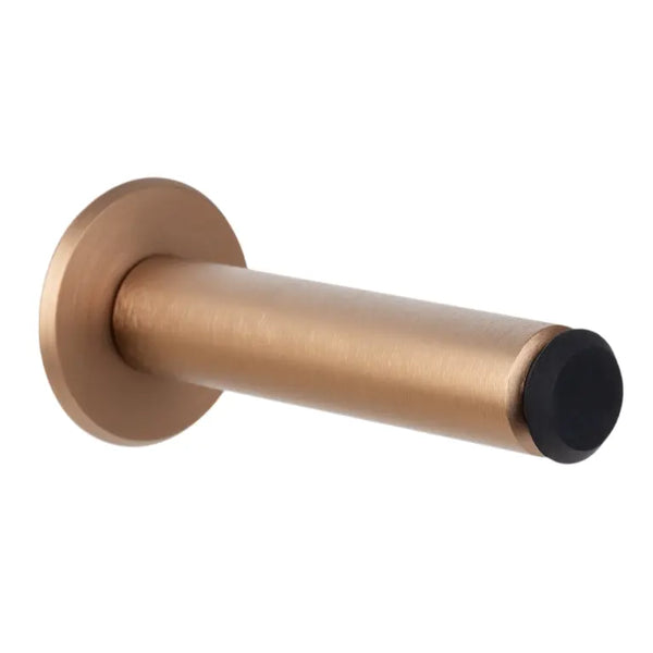 Opritor de ușă Viefe Fase Wall, alamă cava periată, 101 × 20 mm