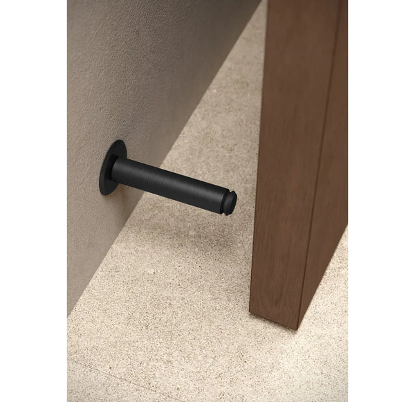 Opritor de ușă Viefe Fase Wall, negru periat, 101 × 20 mm - imagine 2