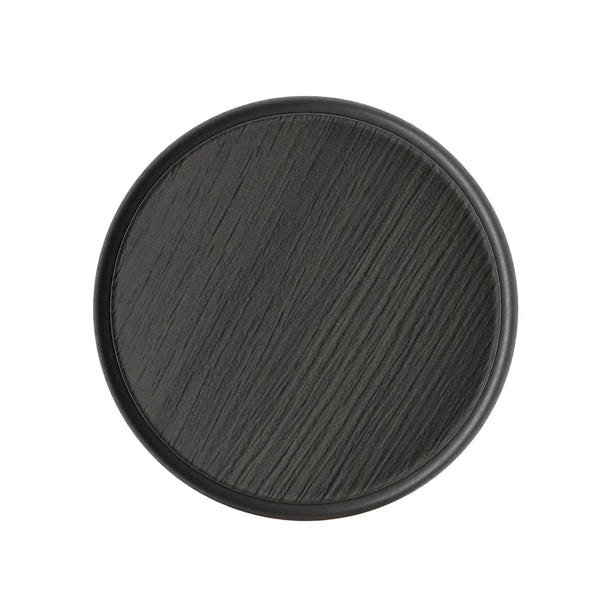 Opritor de ușă Viefe Luv Wood, negru mat lacuit, 71 × 30 mm