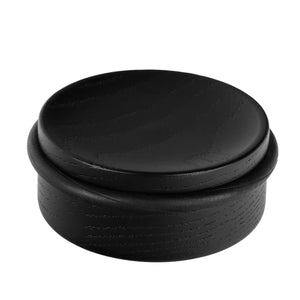 Opritor de ușă Viefe Luv Wood, negru mat lacuit, 71 × 30 mm