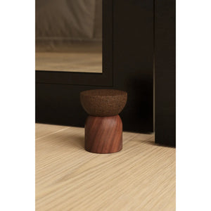 Opritor de ușă Viefe Piece, nuc și plută, 48 × 59 mm - imagine 3