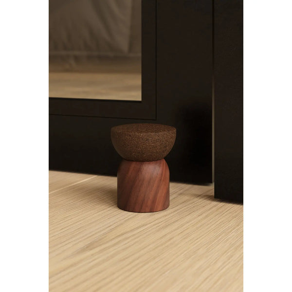 Opritor de ușă Viefe Piece, nuc și plută, 48 × 59 mm - imagine 3