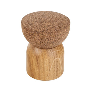 Opritor de ușă Viefe Piece, stejar și plută, 48 × 59 mm