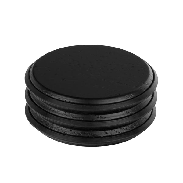 Opritor de ușă Viefe Pulse, negru mat lacuit, 66 × 27 mm