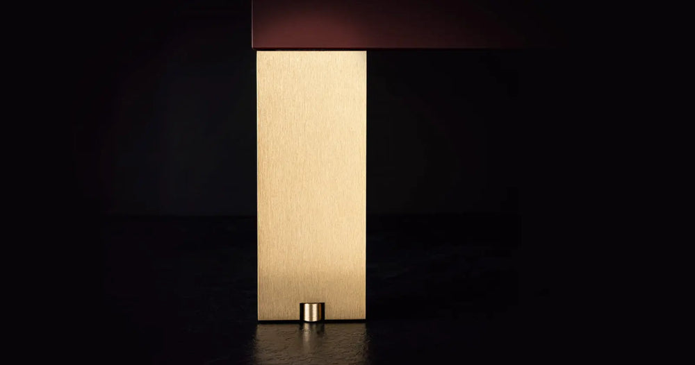 Picior reglabil pentru mobilier Viefe Fonda, alamă shadow periată, H 150 mm