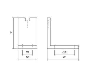 Picior reglabil pentru mobilier Viefe Fonda, alamă shadow periată, H 150 mm - imagine 2