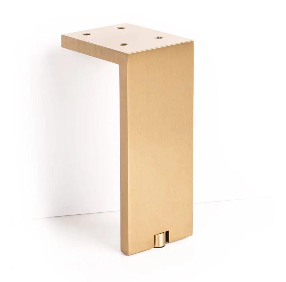 Picior reglabil pentru mobilier Viefe Fonda, alamă shadow periată, H 150 mm