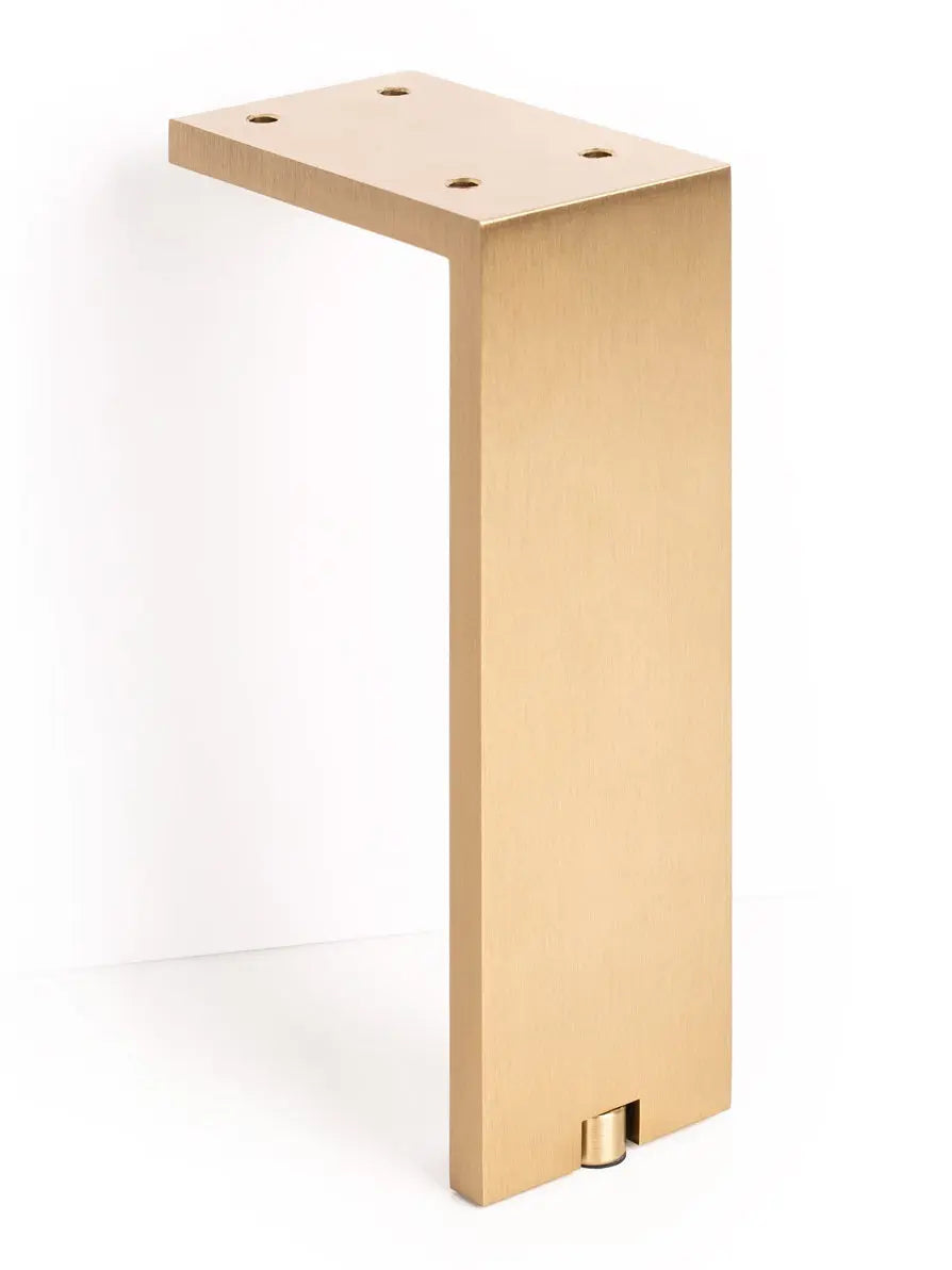 Picior reglabil pentru mobilier Viefe Fonda, alamă shadow periată, H 200 mm