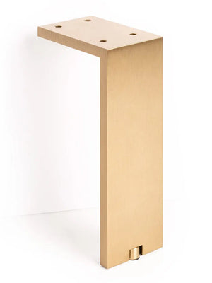Picior reglabil pentru mobilier Viefe Fonda, alamă shadow periată, H 200 mm