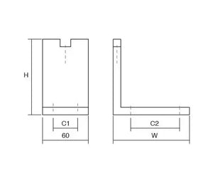 Picior reglabil pentru mobilier Viefe Fonda, crom lucios, H 100 mm - imagine 5