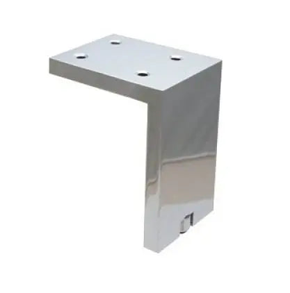 Picior reglabil pentru mobilier Viefe Fonda, crom lucios, H 100 mm