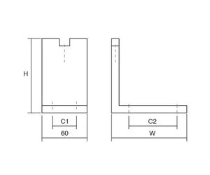 Picior reglabil pentru mobilier Viefe Fonda, crom lucios, H 200 mm - imagine 5