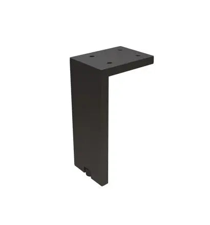 Picior reglabil pentru mobilier Viefe Fonda, negru periat, H 100 mm - imagine 2