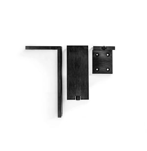 Picior reglabil pentru mobilier Viefe Fonda, negru periat, H 150 mm