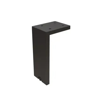 Picior reglabil pentru mobilier Viefe Fonda, negru periat, H 150 mm - imagine 2