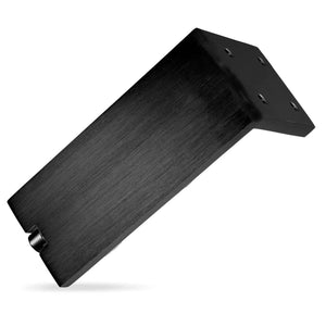 Picior reglabil pentru mobilier Viefe Fonda, negru periat, H 150 mm