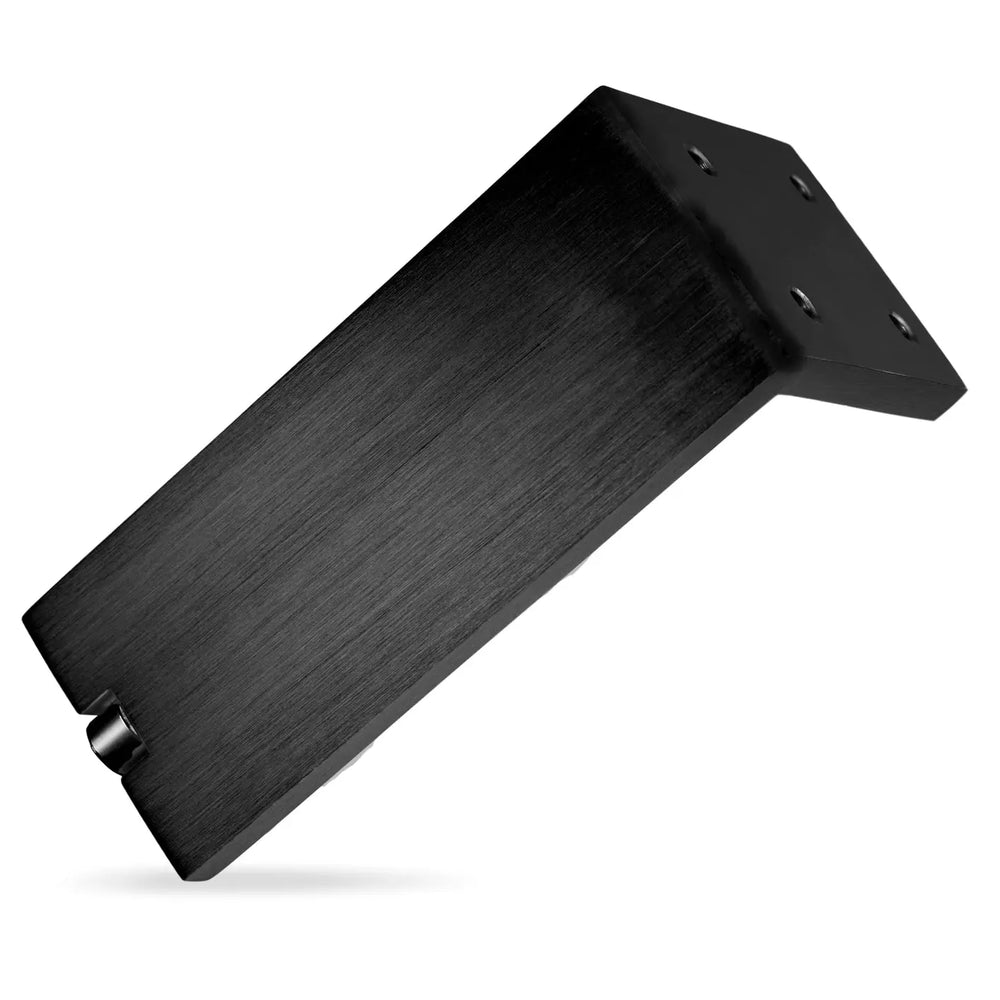 Picior reglabil pentru mobilier Viefe Fonda, negru periat, H 200 mm