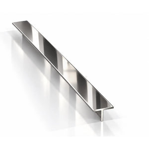 Profil T inox argintiu lucios 15 mm - LUSSOLINE