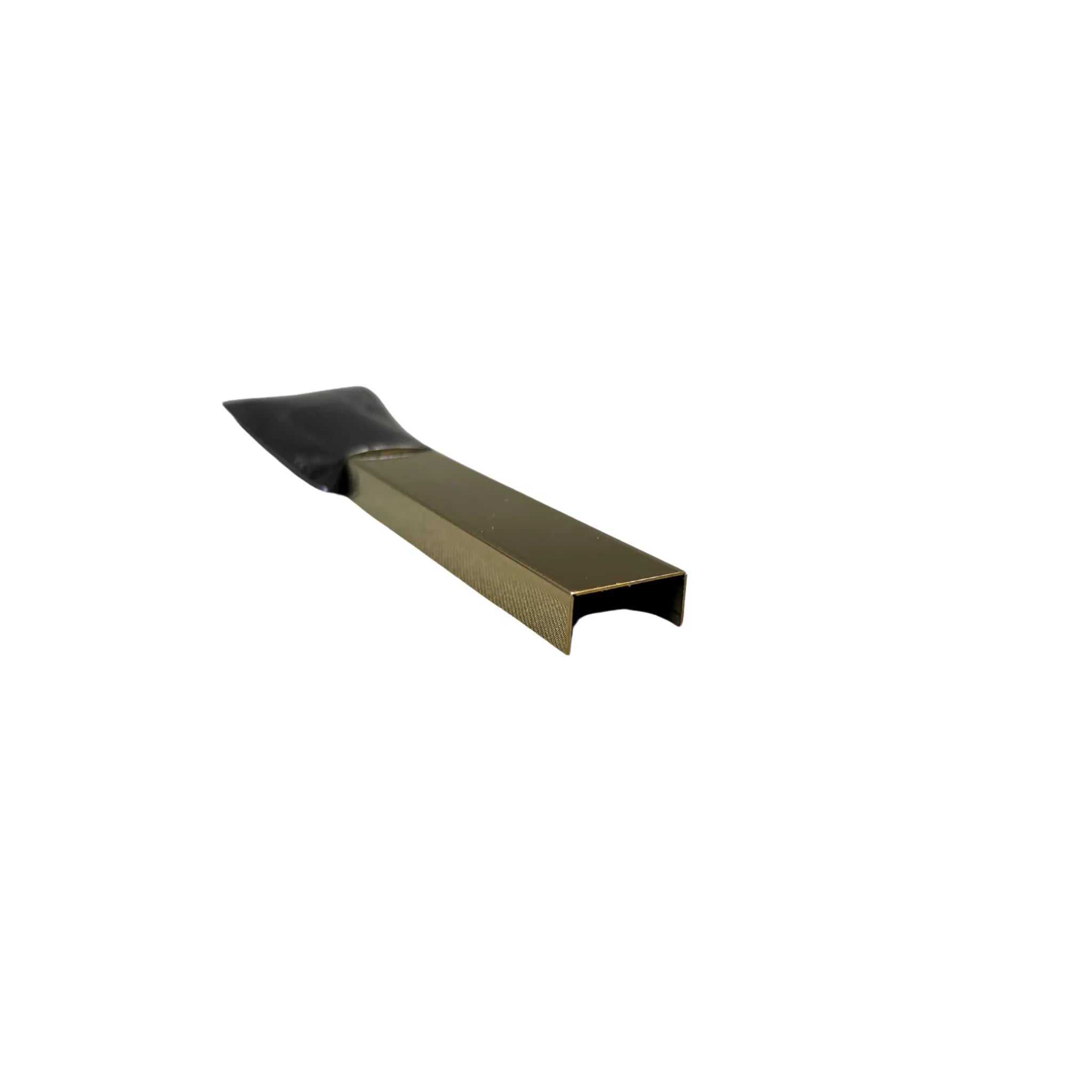 Profil U inox auriu lucios 20mm x 9mm x 2700mm - rectificat lussoline