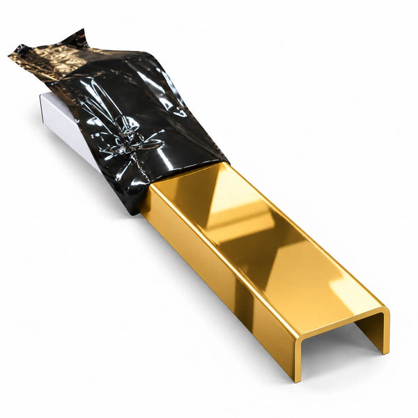 Profil U inox auriu lucios 30 mm - LUSSOLINE