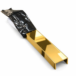 Profil U inox auriu lucios rectificat - LUSSOLINE