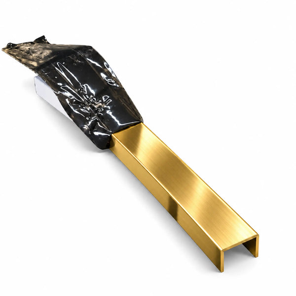 Profil U inox auriu periat rectificat - LUSSOLINE