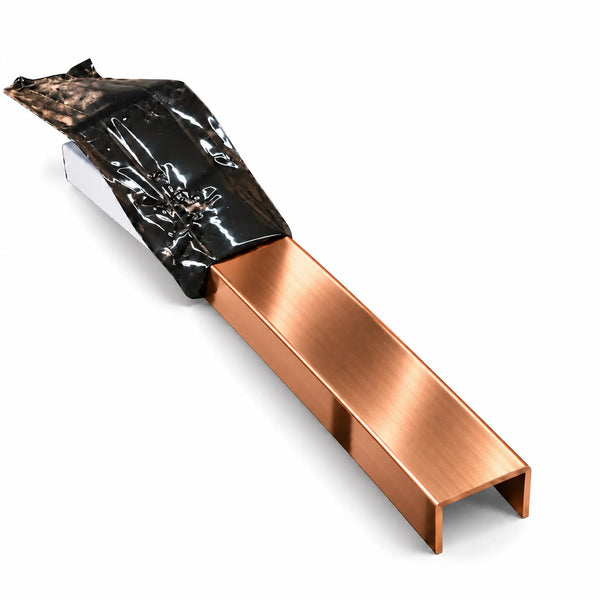 Profil U inox cupru periat rectificat - LUSSOLINE